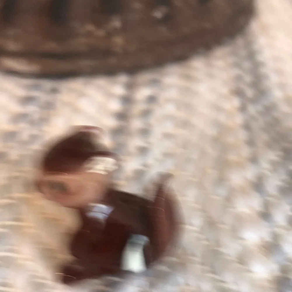 Miniature Brown Ceramic Squirrel  with Acorn Figurine - Picture 6 of 8